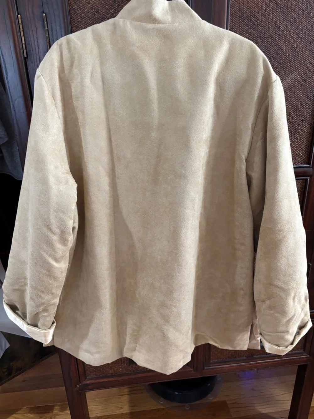 Zhongshan-style (中山装) jacket - Lilong, Beige, XL, pre-owned, new condition